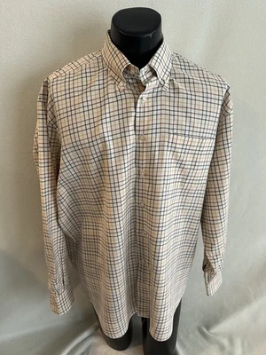 Peter Millar Shirt Men’s XL Check Long Sleeve Shirt W/Oak Country Club Logo - Image 1 of 4