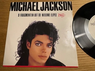 MICHAEL JACKSON  3 FRAGMENTEN UIT DE NIEUWE ELPE BAD 1987 EPIC RECORDS HOLLAND - Image 1 of 4