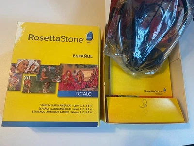 ROSETTA STONE Complete ESPAÑOL Spanish Version 4 Level 1, 2, 3 & 4 new in box - Image 1 of 4