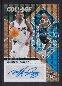 2024-25 MICHAEL FINLEY 24/49 AUTO PANINI MOSAIC COLLAGE BRONZE BLUE AUTOGRAPHS - Picture 1 of 2