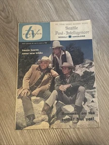 VINTAGE AUGUST 1966 TV PREVUES SEATTLE POST WEEKLY MAGAZINE BONANZA COVER - Imagen 1 de 2