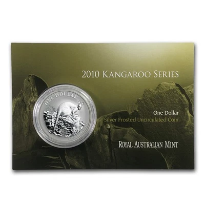 2010 Australia 1 oz Silver Kangaroo (In Display Card) - Image 1 of 3