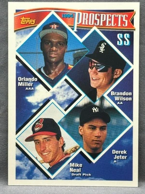 Topps #158 Derek Jeter Prospects RC Rookie 1994 Foto 1 de 2