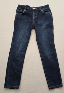 Cat & Jack Skinny Jeans Big Girls Size 10 Blue Dark Wash Denim Super Stretch - Picture 1 of 11