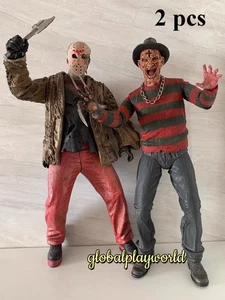 NECA A Nightmare on Elm Street 18 inch 1/4 Scale Jason Freddy Krueger 2pcs Rare - Picture 1 of 7