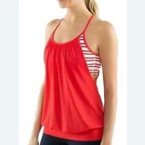 Lululemon No Limits Tank too Love Red / Twin Stripe Love Red Gr. 4 - Bild 1 von 9
