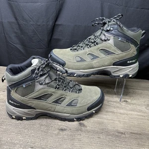 Hi-Tec Uomo Logan Scarpone da Escursionismo Impermeabile, Marrone/Oro Taglia 11.5 US - Foto 1 di 10