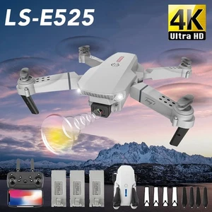 HD 4K Kamera Drohne Faltbare FPV WiFi Mini Drohne Selfie RC Quadrocopter 3 Akku - Bild 1 von 12
