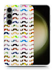Case Cover For Samsung Galaxy|hipster Colourful Moustache #1