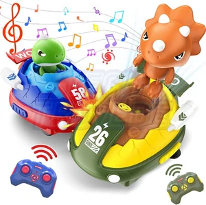 2 Pack Dinosaur Remote Control Car Car Scooter Toy Battle Bumper Car - Bild 1 von 7
