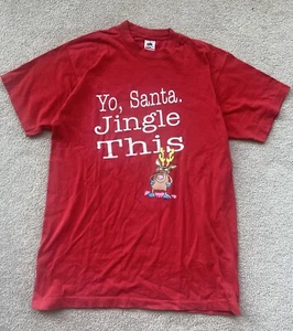 Vintage Weihnachtskomödie Santa Jingle This T-Shirt Herren großer einzelner Stich - Bild 1 von 5