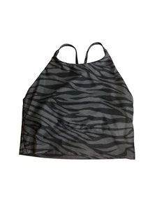 Old Navy Zebra Print Tank Top w Built in Sports Bra Size L - Picture 1 of 5