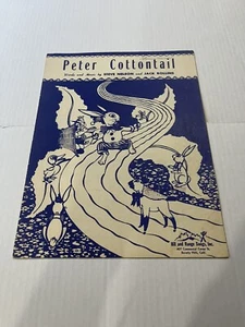 PETER COTTONTAIL STEVE NELSON 1950 VINTAGE SHEET MUSIC - Picture 1 of 4