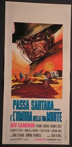 Locandina PASSA SARTANA E' L'OMBRA DELLA TUA MORTE 1°ED.ITAL.1969 RARA!! CAMERON - Picture 1 of 1