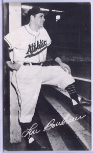 1956 Kansas City Live Stock Night Baseball Postcard Lou Boudreau Very Scarce