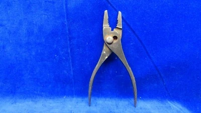ANTIQUE VINTAGE ~ RED DEVIL S&H CO. No.2025  PLIERS TOOL USA MARKED ON GRIPS - Image 1 of 4