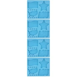 Patriotischen Hut Stern Fondant Tag Pendnat Usa Keychain Harz Diy Backen - Bild 1 von 12