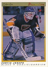 1990-91 O-Pee-Chee Premier #51 CURTIS JOSEPH - RC Rookie Card - St. Louis Blues