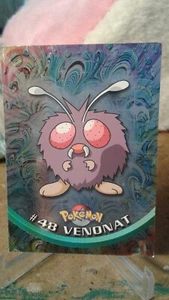 Pokemon Holo #48 Venonat Holo 1999 Topps logotipo azul 2000 - Imagen 1 de 3