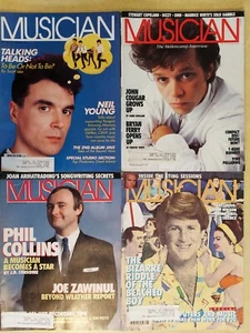 Musician Magazine Lot of 4 1985 Neil Young Phil Collins John Cougar Mellencamp - Picture 1 of 8