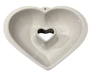 Teglia da forno a forma di cuore con cuore aperto Bundt 1990 RARA - Foto 1 di 13