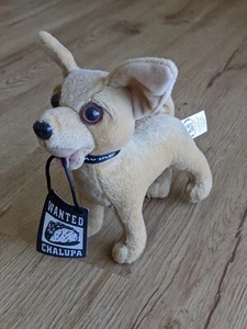 Vintage 1990er Taco Bell sprechender Plüschhund FUNKTIONIERT 6 Zoll "Drop the Chalupa" - Bild 1 von 6