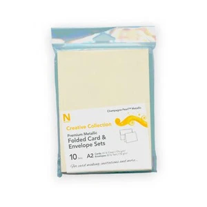 Neenah Champagner Perle Metallic gefaltete Karte & Umschlag Set (10er Pack) - Bild 1 von 2