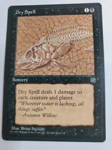 MTG Magic The Gathering Card Dry Spell Sorcery Black Homelands  - Picture 1 of 2