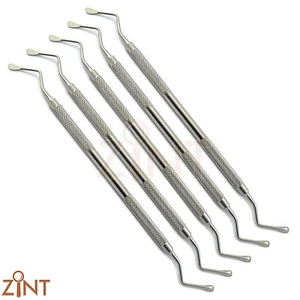 Juego de 5 herramientas de laboratorio periodontal Lucas Bone Curette # 87 curetas quirúrgicas nuevas CE - Imagen 1 de 2