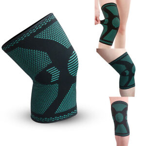 Unisex Compression Knee Sleeve Support Running Basketball Workout Lift Knee PaD*