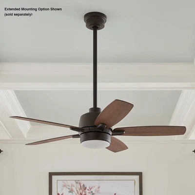 Home Decorators Fawndale 46" Indoor LED Bronze Ceiling Fan Light Remote Control - Image 1 of 4