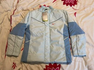 Vintage 2004 Nike Clima-Fit Swoosh Padded Jacket - Baby Blue - Size Youth M - Bild 1 von 9