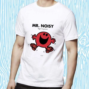 Mr Men T-Shirt Mr Noisy Printed Graphic Tee Adults Short Sleeve Unisex Top - Picture 1 of 26