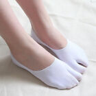 Thin Flip Flop Socks Tabi Split Toe Two Toe Low Cut Flat Hidden Socks White