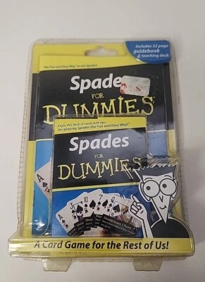 FunDex Spades For Dummies Guidebook & Teaching Deck #7011 2004 Wiley NEW - Image 1 of 3