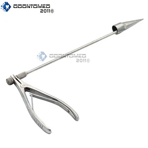 Caimán con bandas de hemorroides con cono de carga instrumentos ginecológicos quirúrgicos - Imagen 1 de 2