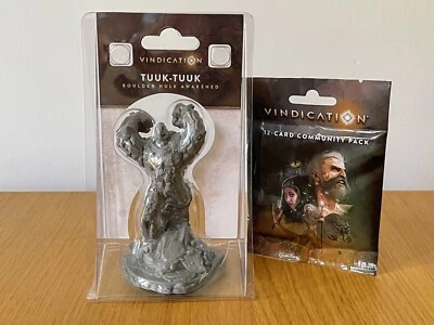 Vindication 12-Card Community Pack and Tuuk-Tuuk Boulder Hulk Awakened Promo NEW - Image 1 of 4