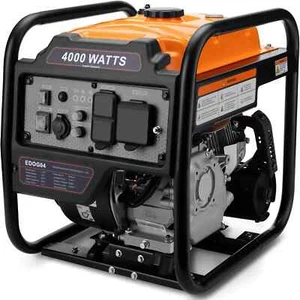 Efurden 4000W Gas Inverter Generator Open Frame 208cc CO Detect Home/Camping Use - Picture 1 of 8