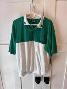 Camisa Polo Vintage Jantzen Classics Para Hombre Grande Verde Blanco Preppy Nueva Con Etiquetas - Imagen 1 de 12