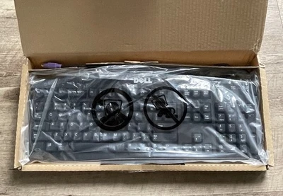 Dell Computer Keyboard Wired PS/2 Model #SK-8110 In Original Packing & Box NOS - Image 1 of 4