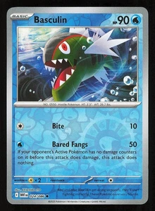 Basculin 024/086 Reverse Holo NM Pokemon TCG Scarlet & Violet White Flare WHT - Picture 1 of 1