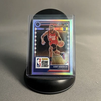 Scoot Henderson 2023-24 NBA Hoops Premium Stock Rising Stars Silver Prizm Rookie - Image 1 of 4