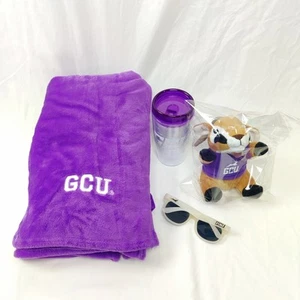 Grand Canyon University GCU Lope Purple Blanket Tumbler Glasses Stuffed Animal - Picture 1 of 6
