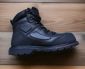 TITAN Größe 6 Premium Leder Stahlkappe & Zwischensohle Arbeit wasserdicht Welt Stiefel - Bild 1 von 13
