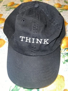 Vintage IBM Think Logo Baseball Cap Cotton Hat Computer Tech Rare THINK - Picture 1 of 10