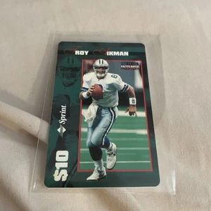 Scheda telefonica Poe Set 1997 di HOF Troy Aikman - Foto 1 di 2
