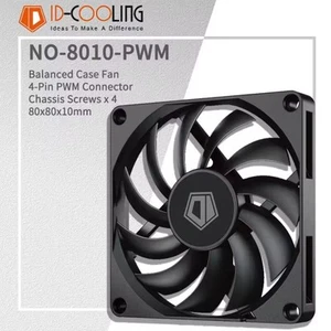 Low-profile PC fan 8010 Temperature Control Computer Case CPU Radiator 3000RPM - Picture 1 of 6