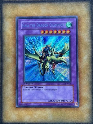 Yugioh Gaia the Dragon Champion LOB-A125 Secret Rare 1st Ed AUSTRAILIAN VLP - Image 1 of 4