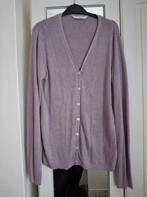 Lilac Light Purple Glittery Cardigan Size 12 - Image 1 of 4