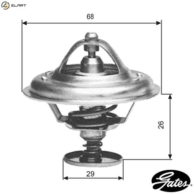 THERMOSTAT COOLANT TH09781G1 FOR RENAULT MASTER/I/Bus/Van 25 TRAFIC/Rodeo 18 21 - Image 1 of 4